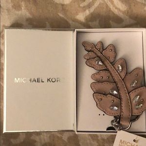 Michael Kors Pink Leather Keychain